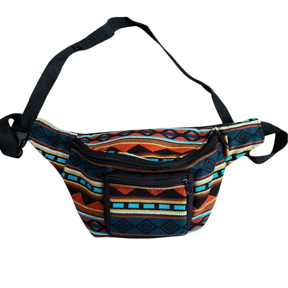 Unisex Geometric Patterned Fannie Pack bag